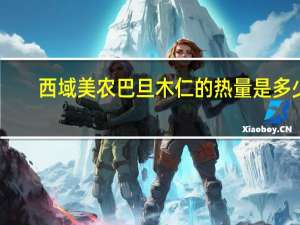 西域美农 巴旦木仁的热量是多少