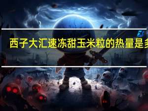 西子大汇 速冻甜玉米粒的热量是多少