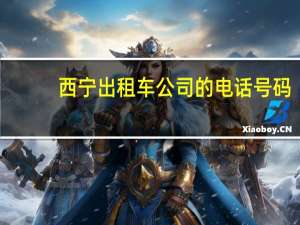 西宁出租车公司的电话号码