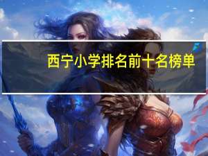 西宁小学排名前十名榜单