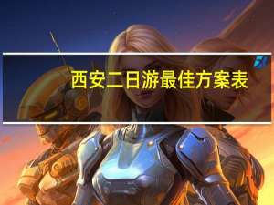 西安二日游最佳方案表
