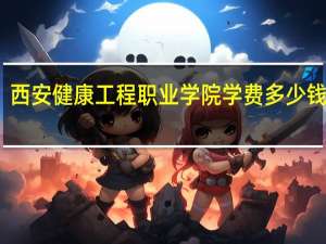 西安健康工程职业学院学费多少钱一年