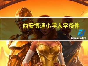 西安博迪小学入学条件
