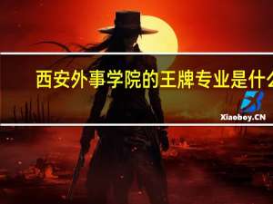 西安外事学院的王牌专业是什么