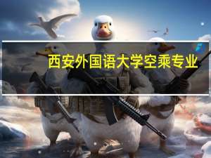 西安外国语大学空乘专业