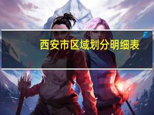 西安市区域划分明细表（西安市区域划分）