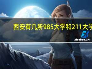 西安有几所985大学和211大学
