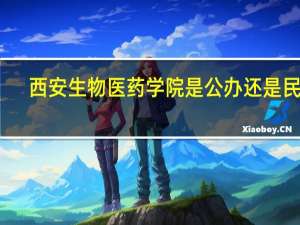 西安生物医药学院是公办还是民办