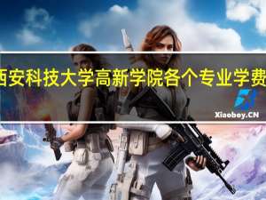 西安科技大学高新学院各个专业学费是多少