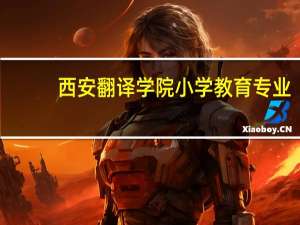 西安翻译学院小学教育专业