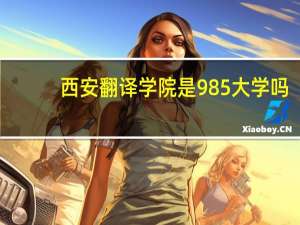 西安翻译学院是985大学吗