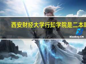 西安财经大学行知学院是二本吗