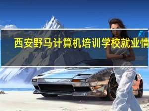 西安野马计算机培训学校就业情况