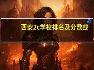 西安2c学校排名及分数线