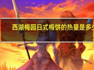 西湖梅园 日式梅饼的热量是多少
