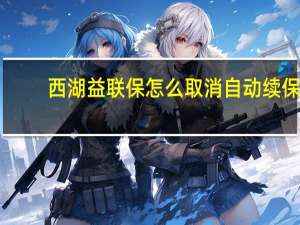 西湖益联保怎么取消自动续保