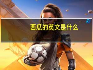 西瓜的英文是什么