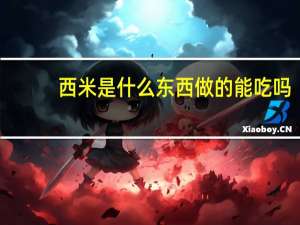 西米是什么东西做的能吃吗（西米是什么东西做的）