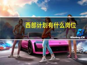 西部计划有什么岗位