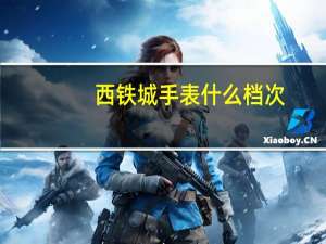 西铁城手表什么档次