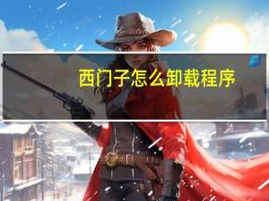 西门子怎么卸载程序