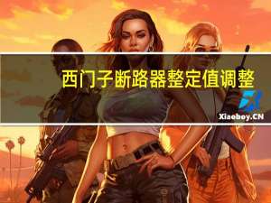 西门子断路器整定值调整