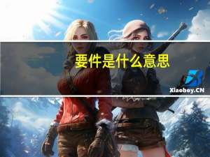 要件是什么意思