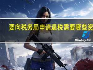 要向税务局申请退税需要哪些资料