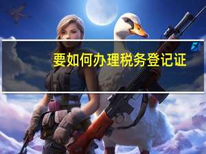 要如何办理税务登记证