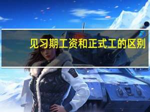 见习期工资和正式工的区别（见习期）