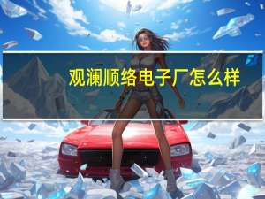 观澜顺络电子厂怎么样