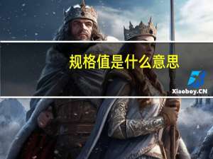 规格值是什么意思
