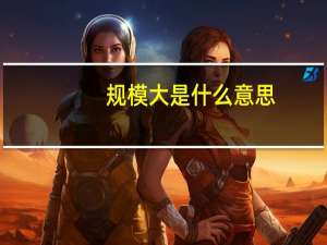 规模大是什么意思