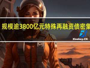 规模逾3800亿元 特殊再融资债密集发行