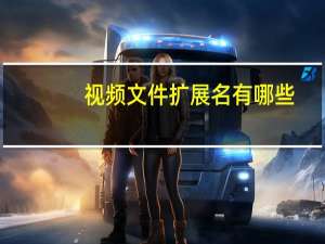 视频文件扩展名有哪些