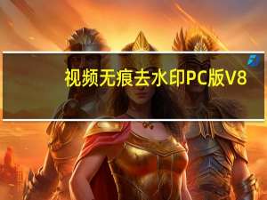 视频无痕去水印PC版 V8.0 免费版（视频无痕去水印PC版 V8.0 免费版功能简介）