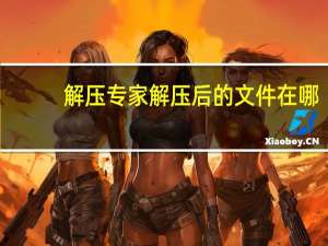 解压专家解压后的文件在哪