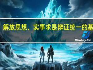 解放思想、实事求是辩证统一的基础是( )