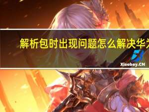 解析包时出现问题怎么解决华为（解析包时出现问题）