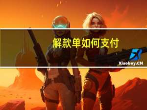 解款单如何支付