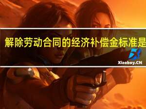 解除劳动合同的经济补偿金标准是哪些