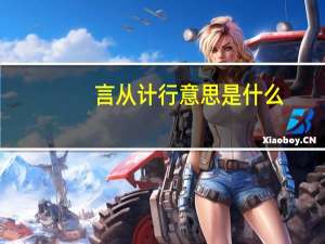 言从计行意思是什么