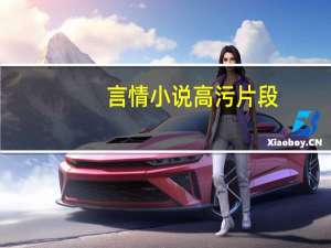 言情小说 高污片段（言情小说床文片段特污）