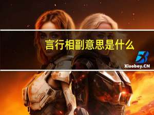 言行相副意思是什么