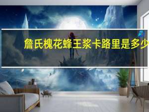 詹氏 槐花蜂王浆卡路里是多少