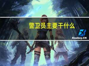 警卫员主要干什么