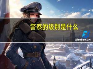 警察的级别是什么