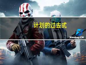 计划的过去式