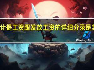 计提工资跟发放工资的详细分录是怎样的