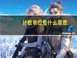 计数单位是什么意思